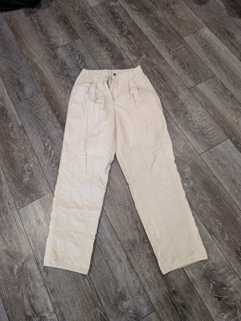 Dior Cream Wide-Leg High-Waist Trousers Size S Fit European Sizing Dior Fits 8